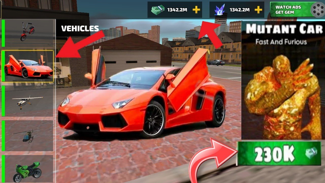 Rope Hero Vice Town Mutant Steals Hulk`s Supercar In Vice Town|| Rope Hero|| Mutant|| @Dhapkoo