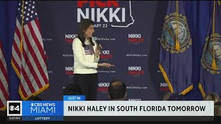 Nikki Haley, vying to stay in GOP race for president, to visit Miami tomorrow for fundraising trip