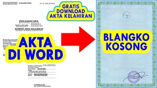 Cara Membuat Akta Kelahiran Palsu Di Microsoft word screenshot 4