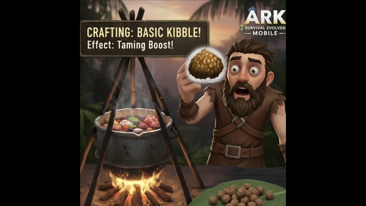 Ark Mobile: basic Kibble Kaise Banaye? In 30 Sec! 😱 