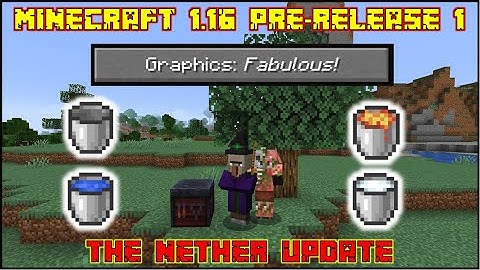Minecraft 1.16 - Pre-Release 1 - Fabulous Graphics Option & New Gamerules!