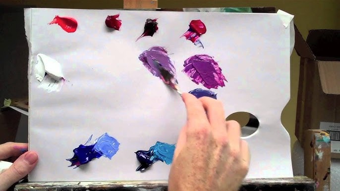 How to Mix Vibrant Purple With Acrylic Paint — EttaVee