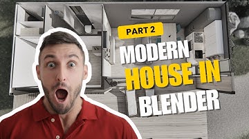 3D Modern House | Blender Architectural Visualization | Part - 2