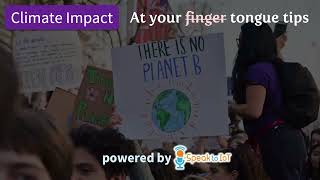 Climate impact information at the tip of your tongue by Speak To IoT screenshot 3