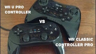 Wiiu Pro Controller Vs Wii Classic Controller Pro Youtube