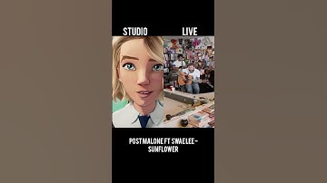 Thumbnail of Post Malone ft Swea Lee Sunflower studio version vs live performance