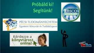 Ebsco Discovery Service(Bemutató az EDS használatáról - PTE Egyetemi Könyvtár és Tudásközpont., 2015-05-28T08:47:42.000Z)