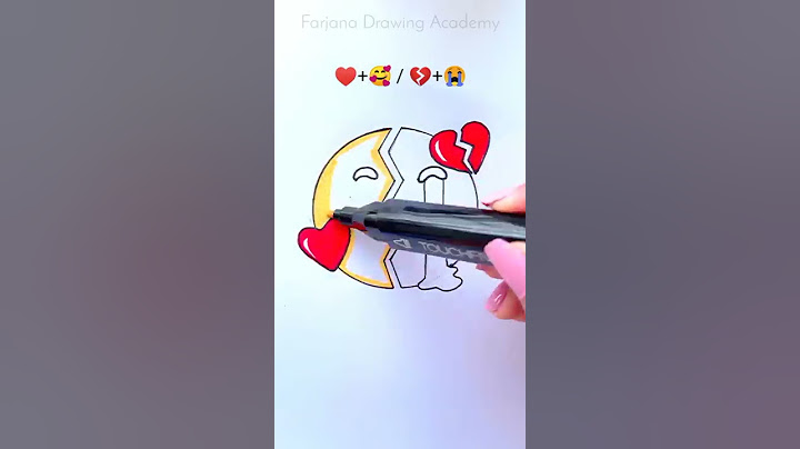 With love VS  Broken Heart  || Emoji satisfying creative art