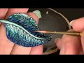 Sculpting Cool Polymer Clay Feather Leaf Texture.