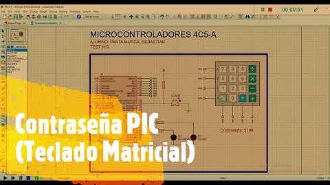 Contraseña PIC - Teclado Matricial (KEYPAD 4X4) [MPLAB IDE]