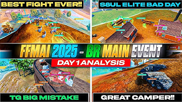 FFMAI 2025 BR MAIN EVENT  - DAY 1 ANALYSIS | FREE FRIE MAX ASIA INVITATIONAL  | FREE FIRE ESPORTS