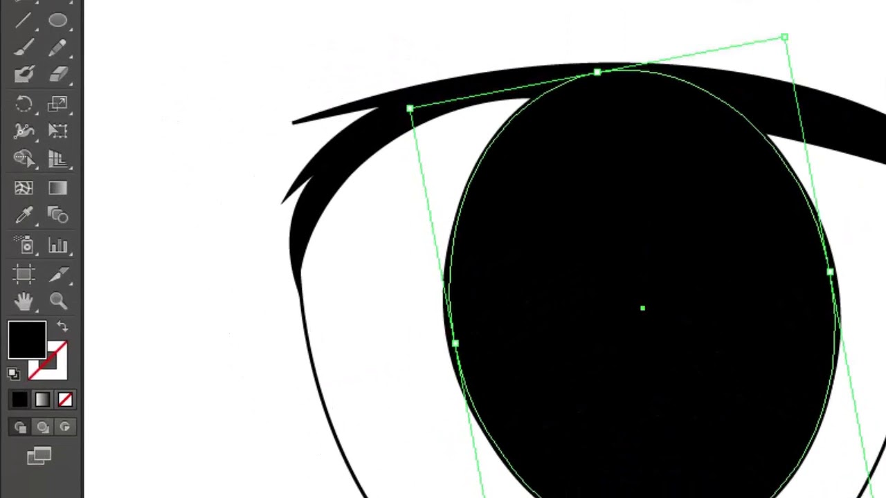 Dibujar Ojos de Anime en Adobe Illustrator By Geriuxx-o - YouTube