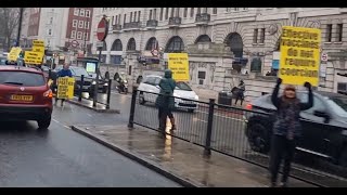 Anti - Vax Covid-19 protest in London Today.