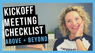 Kickoff Meeting Checklist [WOW YOUR TEAM]