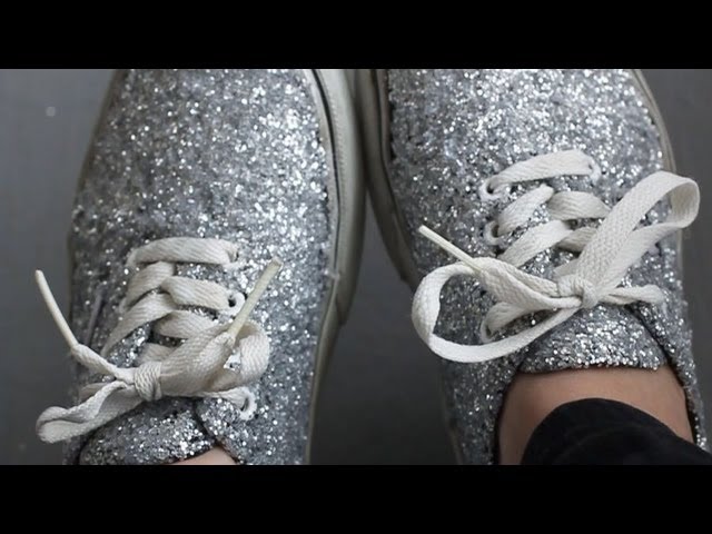 vans glitter diy