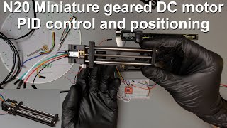 Positioning with the N20 miniature geared DC motor