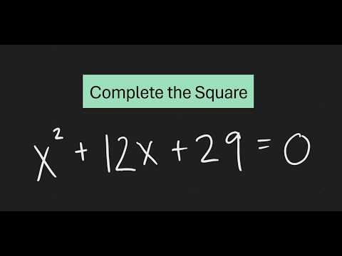How to Visualize Completing the Square