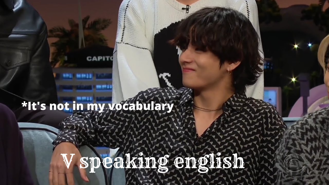 V Kim Taehyung speaking the cutest English for 612 seconds