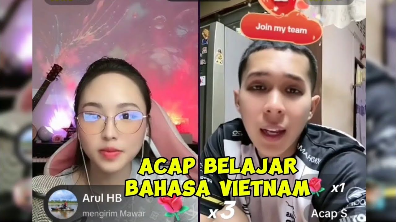 Lucunya Acap Belajar Bahasa Vietnam 😂🤣🥳🥳|| penhung dan acap