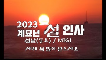 2023 계묘년 설 인사 [음악]설날 (동요) 노래 / 미 기