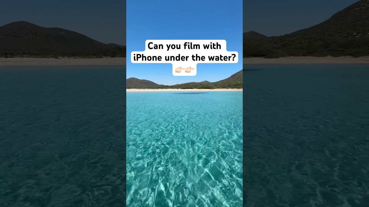 Look what happens when you film with iPhone under the water 