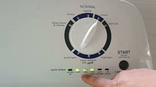 How to reset an Amana or Whirlpool Roper washing machine