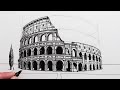 How to Draw The Colosseum in Perspective