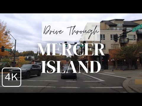 Where Seattle's Billionaires Live, Drive From North to South Mercer Island, WA, Fall 2022