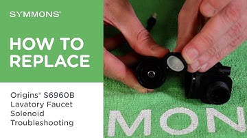 How to Troubleshoot the Solenoid in the Origins® Touchless Sensor Faucet
