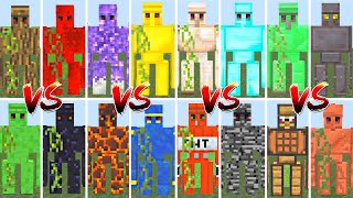 ALL MINECRAFT GOLEMS TOURNAMENT | Minecraft Mob Battle