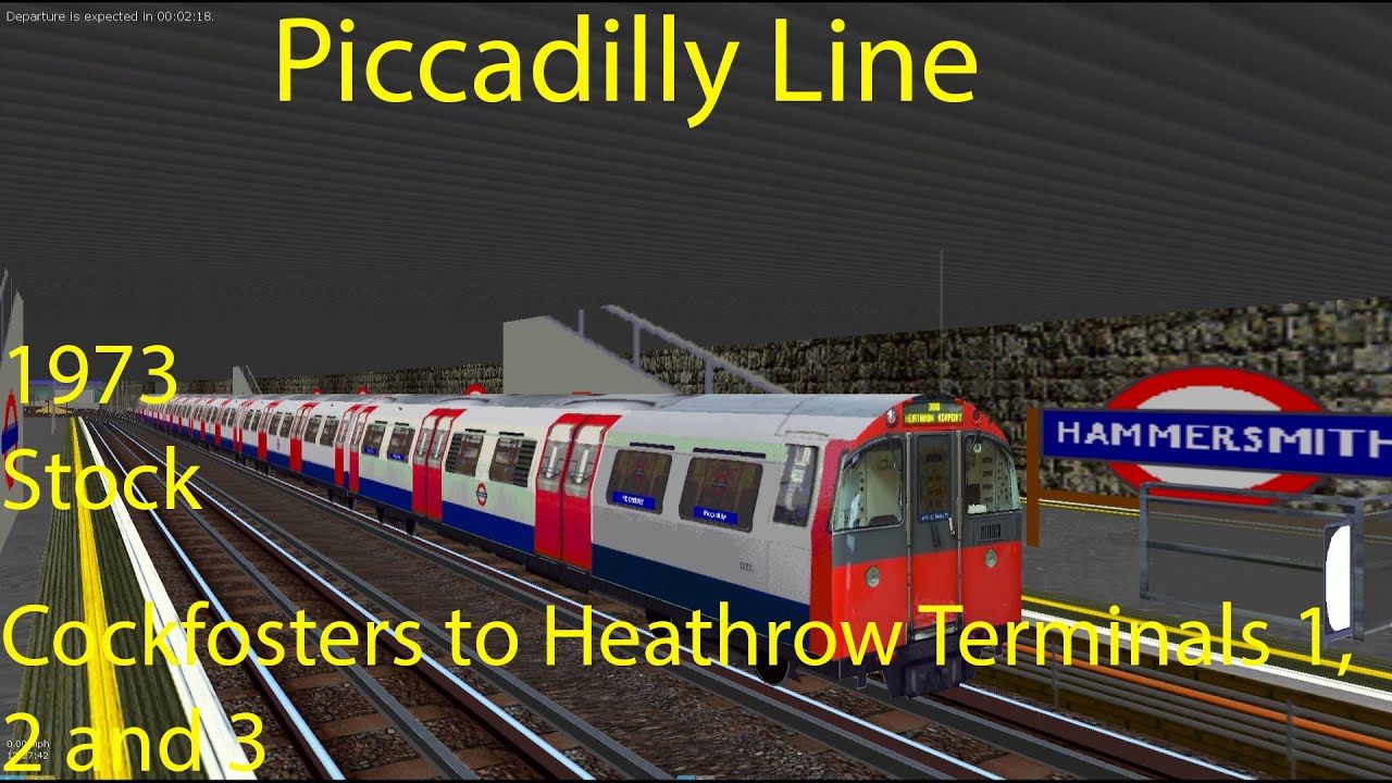 OpenBVE - Piccadilly Line, Cockfosters to Heathrow Terminals 1, 2 and 3