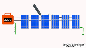 Easy solar PV troubleshooting - emazys Z200 one generator and amplifier probe