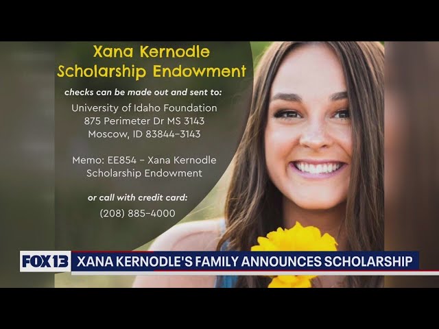 Idaho murders: Family of Xana Kernodle sets up scholarship | FOX 13 Seattle class=