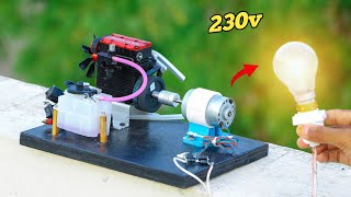दुनिया के सब से छोटे Nitro Engine से बनाया 230v Generator | Mini Nitro engine generator
