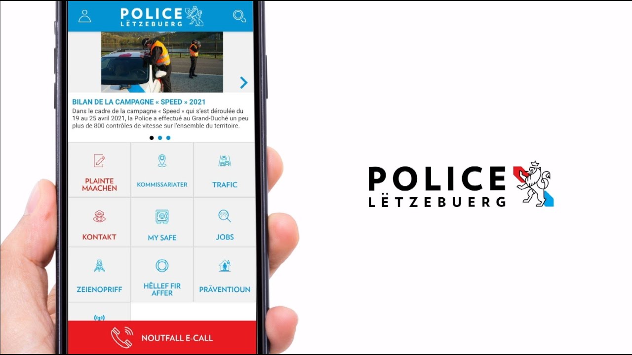 Nei Funktiounen an der Police-App