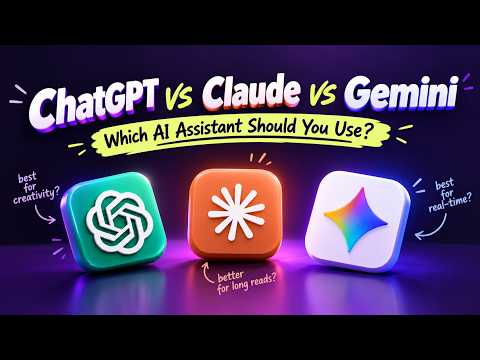 ChatGPT vs Claude vs Gemini: Which AI Assistant Should You Use? | The Knowledge Academy