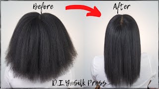 2020 UPDATED Straight Hair Routine! | D.I.Y. Silk Press