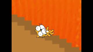 Scratch Cat Falls Down The Stairs