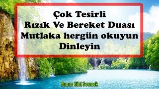 Çok Etkili Rızık Ve Bereket Duası Günlük Dualar