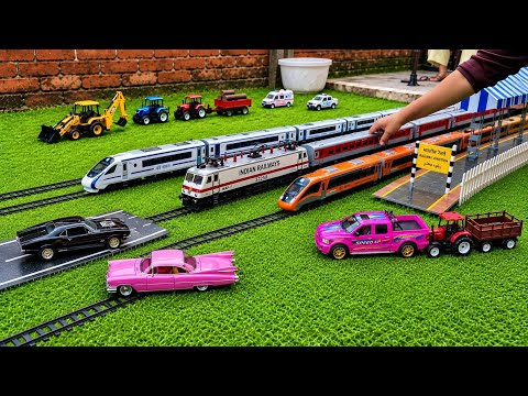 Wag 9 Locomotive Train Model | Jcb Vs Wap 7 Locomotive Model | Mini Truck Vs Mini Train | Mini Jcb