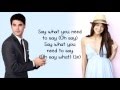Glee - Say (Lyrics)
