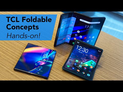 TCL foldable concepts first look: A tri-fold tablet and a rollable smartphone!
