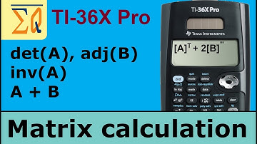 Texas Instruments TI 36X Pro berekent matrixdeterminant, inverse en andere berekeningen