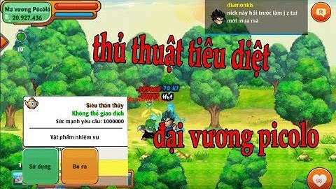 Ngọc Rồng Ra Máp Mới Boss Mới Và Cách Tiêu Diệt Picolo K phải ai cũng giết được ??