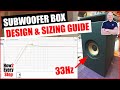 How to Design, Size &amp; Tune a Ported Subwoofer Box in WinISD for Deep Bass: Home Theatre or Car Audio