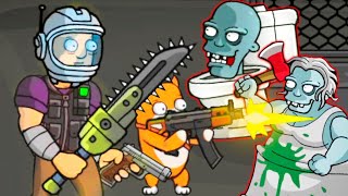 WITH CAT AGAINST ZOMBIES ► Senya and Oscar vs Zombies #2