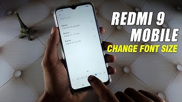 Redmi 9 - How To Change Font Size