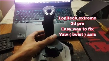 Logitech extreme 3d pro Yaw axis twist axis wobbling jiggling problem fix | Very easy way