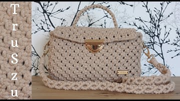 DIY Macrame Bag Easy Tutorial / Makrama Łatwa torebka ze sznurka