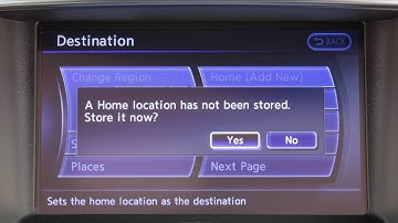 2017 Infiniti QX70 - Destination Button (if so equipped)